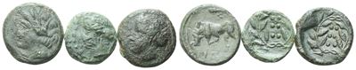Lot Of 3 Greek Æ Coins To Be Catalogued.