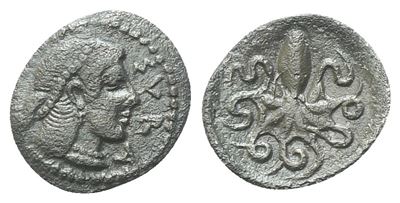 Sicily, Syracuse, Second Democracy (466-405 Bc), Litra; Ar (0,68 G; 12,2 MM; 9 H)