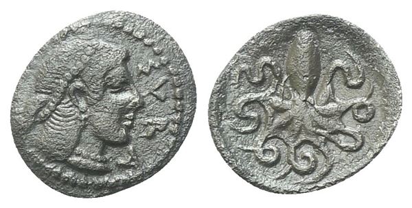 Sicily, Syracuse, Second Democracy (466-405 BC), Litra; AR (0,68 g; 12,2 mm; 9 h)