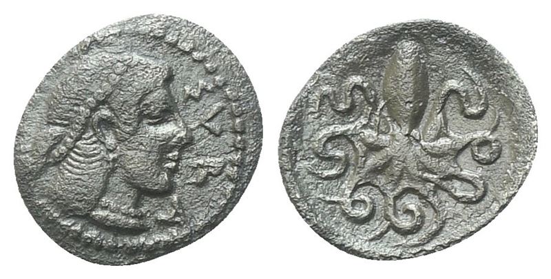 Sicily, Syracuse, Second Democracy (466-405 Bc), Litra; Ar (0,68 G; 12,2 MM; 9 H)