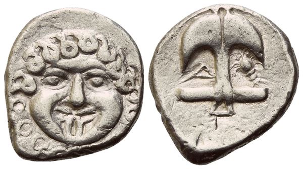 Thrace, Apollonia Pontica, Drachm, c. 480-450 BC; AR (3 g; 15,5 mm; 11 h)