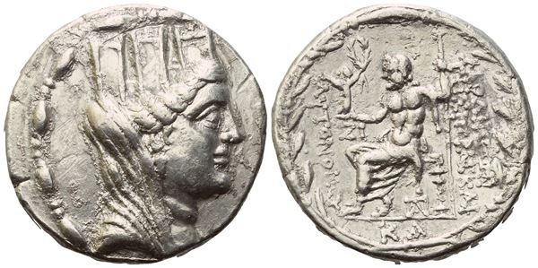 Syria, Seleukis and Pieria, Laodicea ad Mare (Autonomous issues, 78/7-16/5 BC), Tetradrachm; AR (14,94 g; 26 mm; 12 h)