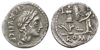C. Egnatuleius, Quinarius, 97 Bc; Ar (1,88 G; 15,3 MM; 9 H)
