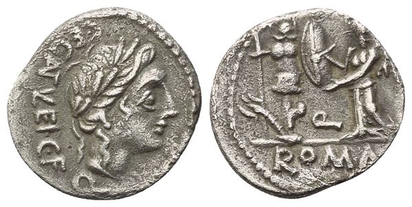 C. Egnatuleius, Quinarius, 97 BC; AR (1,88 g; 15,3 mm; 9 h)