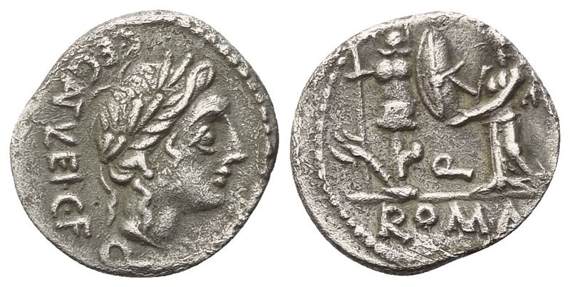 C. Egnatuleius, Quinarius, 97 Bc; Ar (1,88 G; 15,3 MM; 9 H)