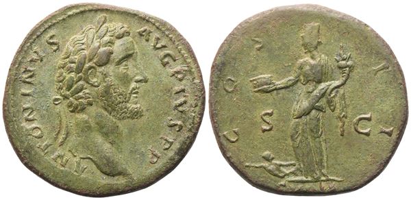 Antoninus Pius (138-161), Sestertius, Rome, 139; Æ (25,23 g; 33,2 mm)