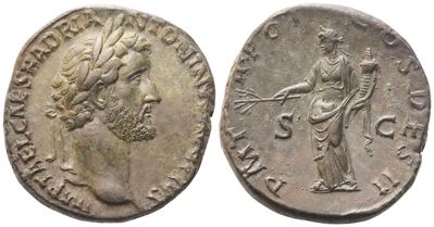 Antonino Pio, Sestertzio, Roma, 138 d.C., bronzo (Æ)