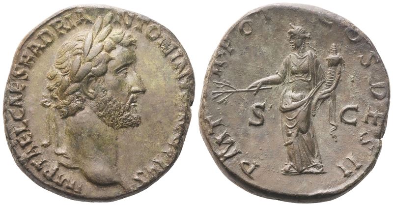 Antonino Pio, Sestertzio, Roma, 138 d.C., bronzo (Æ)