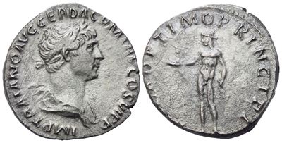 Trajan (98-117), Dearius, Rome, Ad 114; Ar (2,90 G; 17,5 MM; 7 H)