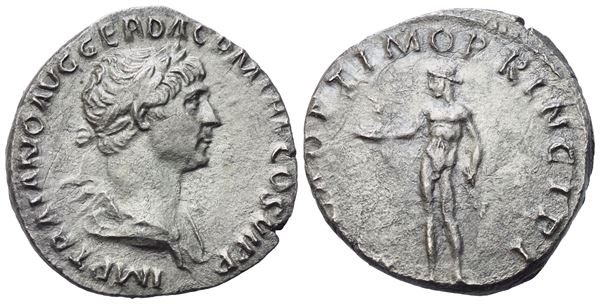 Trajan (98-117), Dearius, Rome, AD 114; AR (2,90 g; 17,5 mm; 7 h)