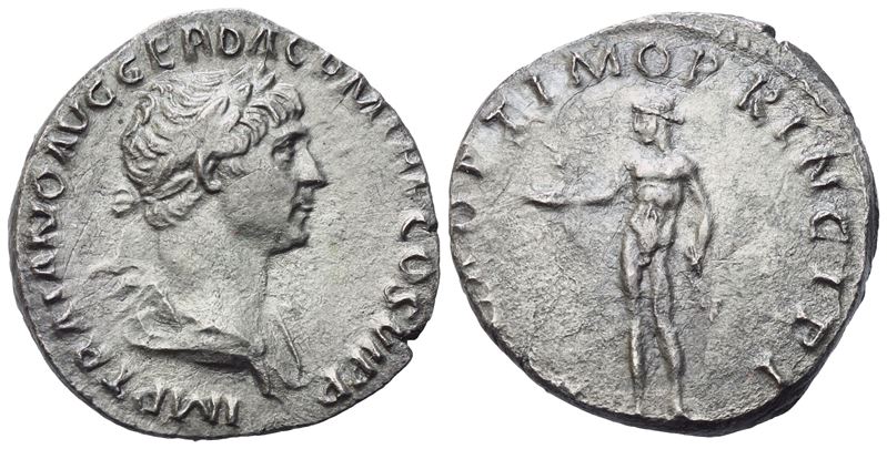 Trajan (98-117), Dearius, Rome, Ad 114; Ar (2,90 G; 17,5 MM; 7 H)