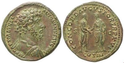 Marcus Aurelius (161–180 d.C.), Sestertius, Roma, 162 d.C. (Æ)
