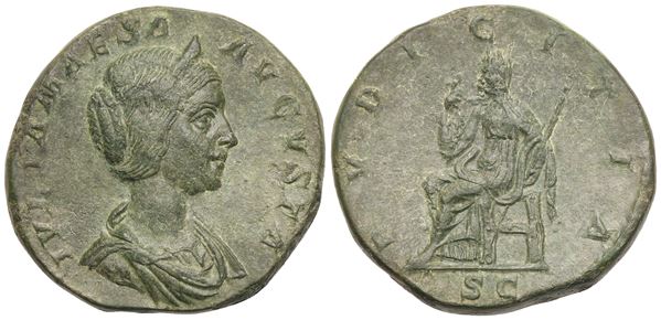 Julia Maesa Augusta (218-224/5), Sestertius struck under Elagabalus, Rome, 220-222; Æ (19,60 g; 30 mm; 12 h)