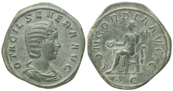 Otacilia Severa Augusta (244-249), Sestertius struck under Philip I, Rome, 244-249; Æ (17,33 g; 30,5 mm; 1 h)