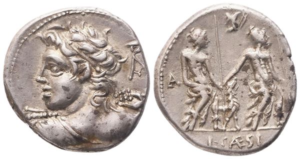 L. Caesius, Denarius, Rome, 112 or 111 BC; AR (3,95 g; 19,6 mm; 2 h)