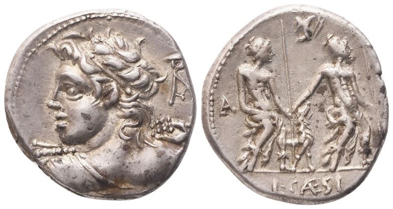 L. Caesius, Denarius, Rome, 112 or 111 BC; AR (3,95 g; 19,6 mm; 2 h)