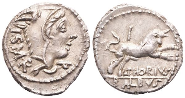 L. Thorius Balbus, Denarius, Rome, 105 BC; AR (3,87 g; 19,2 mm; 7 h)