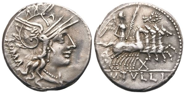 M. Tullius, Denarius, Rome, 121 BC; AR (3,85 g; 19,5 mm; 8 h)