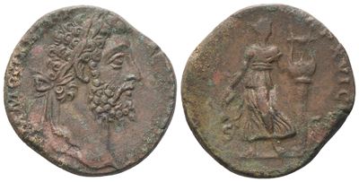 Commodus (177-192), Sestertius di Roma, bronzo (Æ) con Apollo