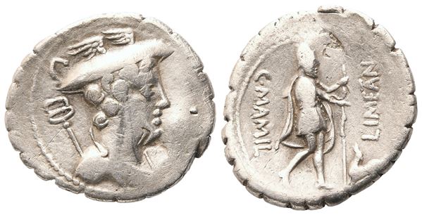 C. Mamilius Limetanus, Denarius serratus, Rome, 82 BC; AR (3,39 g; 19,8 mm; 8 h)