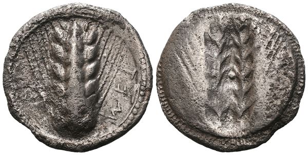 Southern Lucania, Metapontion, c. 470-440 BC. AR Stater (24 mm, 6.88 g).