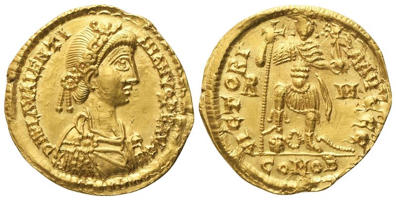 Valentiniano III, Solidus di Roma (425-455), AV