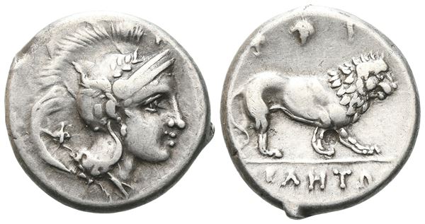 Northern Lucania, Velia, c. 300-280 BC. AR Didrachm (20 mm, 7.43 g).
