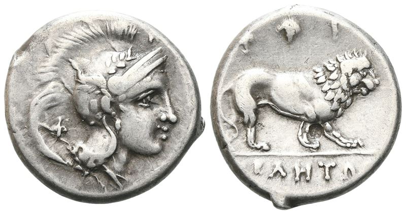 Northern Lucania, Velia, C. 300-280 Bc. Ar Didrachm (20 MM, 7.43 G).