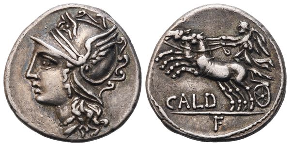 C. Coelius Caldus, Denarius, 104 BC; AR (3,97 g; 18,4 mm; 3 h)