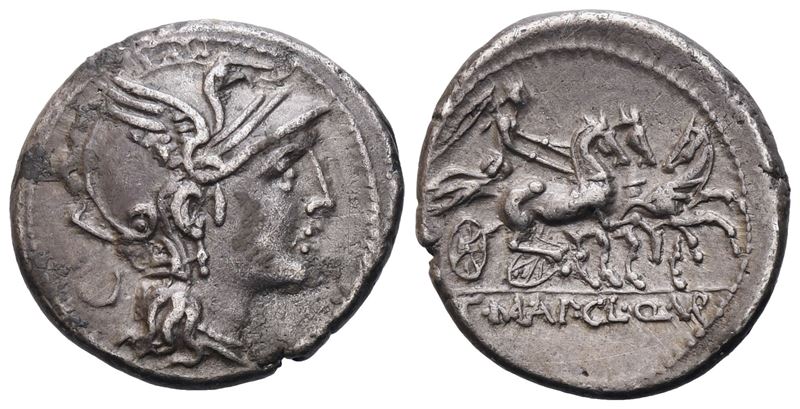 Ap. Claudius Pulcher, T. Manlius Mancinus And Q. Urbinius, Denarius, 111-110 Bc; Ar Ar (3,92 G; 1...