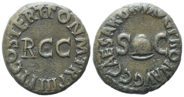Gaius (37-41), Quadrans, Rome, 39-40; Æ (3,73 g; 16 mm; 5 h) 