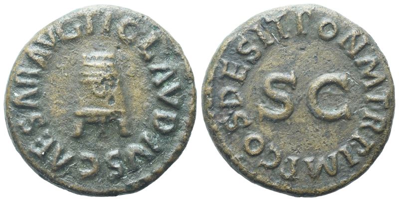 Claudius (41-54), Quadrans, Rome, Ad 41; (3 G; 16,6 MM; 6 H)