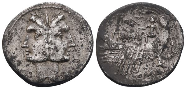 C. Fonteius, Denarius, 114-113 BC; AR (3,46 g; 19 mm; 7 h)