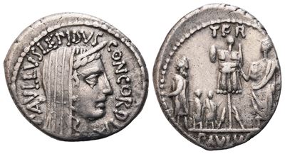 L. Aemilius Lepidus Paullus, Denarius, 62 Bc; Ar (3,82 G; 19,4 MM; 8 H)