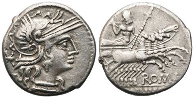 L. Minucius, Denarius, Rome, 133 Bc; Ar (3,87 G; 19mm)
