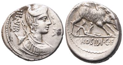 C. Hosidius Geta, Denarius, 64 Bc; Ar (4 G; 18 MM; 4 H)