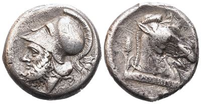 Anonymous, Didrachm, C. 300/280-276 Bc; Ar (7,16 G; 19,6 MM; 9 H)