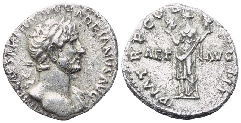 Adriano (117–138), Denario, Roma, c. 119–120