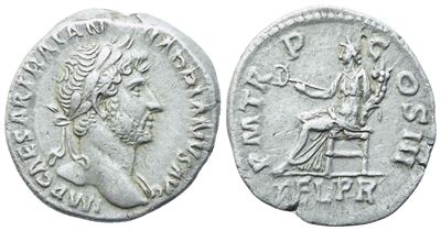 Hadrian (117–138), Denario, Roma (119–122), AR
