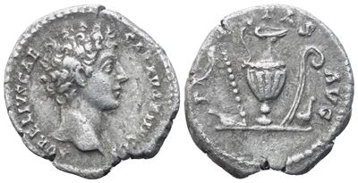 Marcus Aurelius Caesar (marcato sotto Antonino Pio), Denario, Roma, 140-144 d.C.