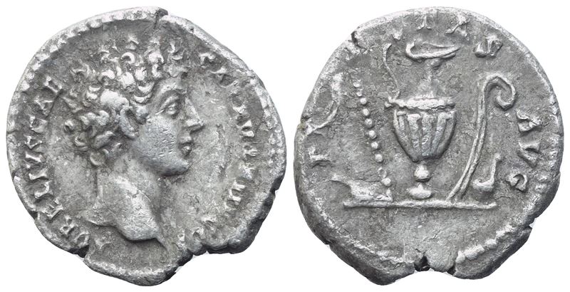 Marcus Aurelius Caesar (marcato sotto Antonino Pio), Denario, Roma, 140-144 d.C.