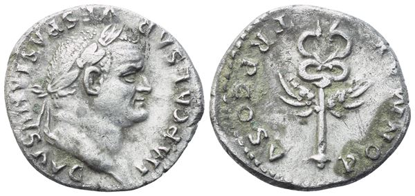 Vespasian (69-79), Denarius, Rome, 74; AR (3,23 g; 18,3 mm; 6 h)