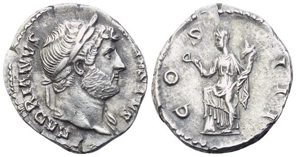 Hadrian (117-138), Denarius, Rome, 125-128; AR (3,40 g; 17,8 mm; 6 h)