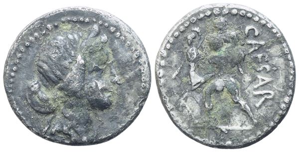 C. Iulius Caesar, Denarius, Asia Minor, 48-47 BC; AR (3,03 g; 18,5 mm; 9 h)