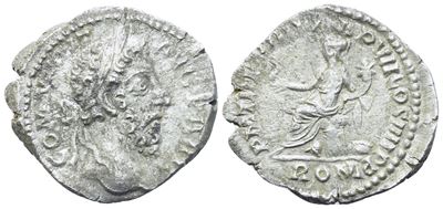 Commodus (177–192), Denario romano, Roma (185), AR