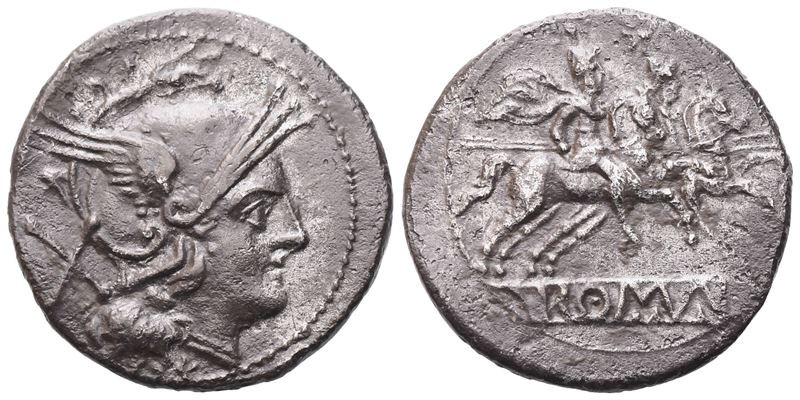 Anonymous, Denarius, Rome, From 211 Bc; Ar (4,19 G; 20,3 MM; 3 H)