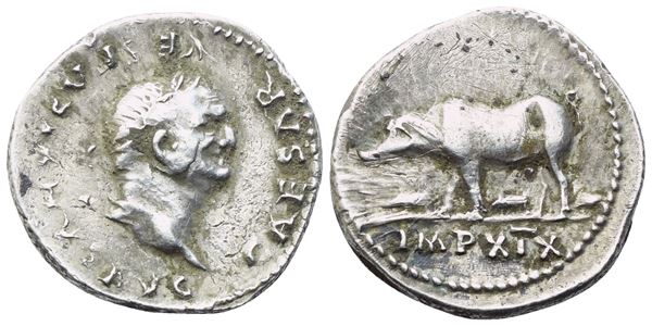 Vespasian (69-79), Denarius, Rome, 77-78; AR (3,22 g; 18 mm; 6 h)