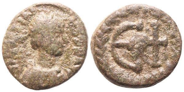 Justin II (565-578), Pentanummium, Rome, c. 565-572; Æ (2,48 g; 13,8 mm; 9 h)