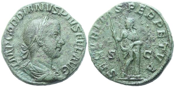 Gordian III (238-244), Sestertius, Rome, 243-244; Æ (21 g; 28,5 mm; 12 h) 
