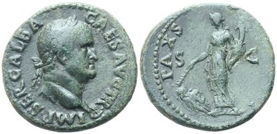Galba (68-69), As, Rome C. Ad 68; Æ As (11 G; 26,9 MM; 6 H)